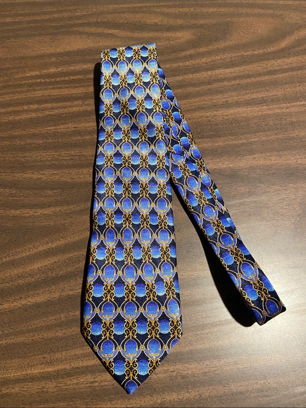 Vintage 80s Burberry's Baroque Jacquard Tie